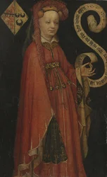 Porträt von Lysbeth van Duvenvoorde, ca. 1430